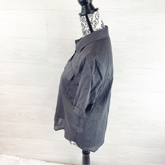 Faherty The Uptown Relaxed Fit Cotton Popover Top - Picture 6 of 8